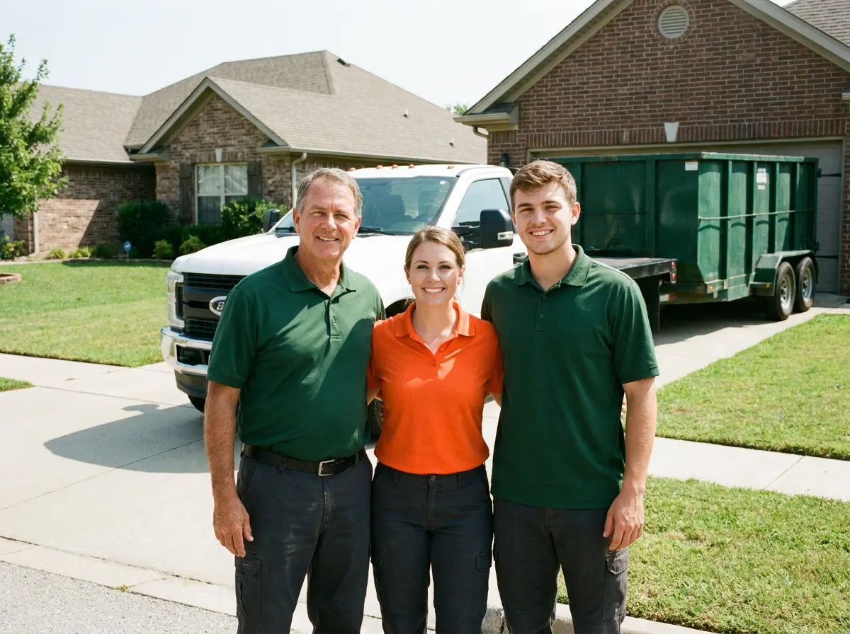 Binterra Dumpster Rental dumpster rental team in Bentonville, AR